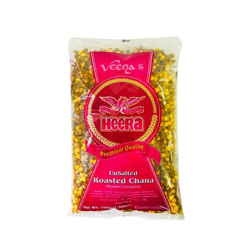 Buy Heera Unsalted Roasted Channa 700g at Veenas.com - Online Indian Grocery Store UK