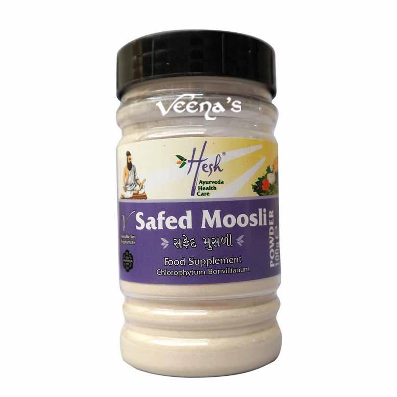 Buy Hesh Safed Moosli 100gm at Veenas.com - Online Indian Grocery Store UK