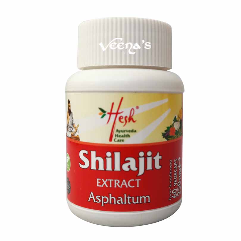 Buy Hesh Shilajit 60 Caps at Veenas.com - Online Indian Grocery Store UK