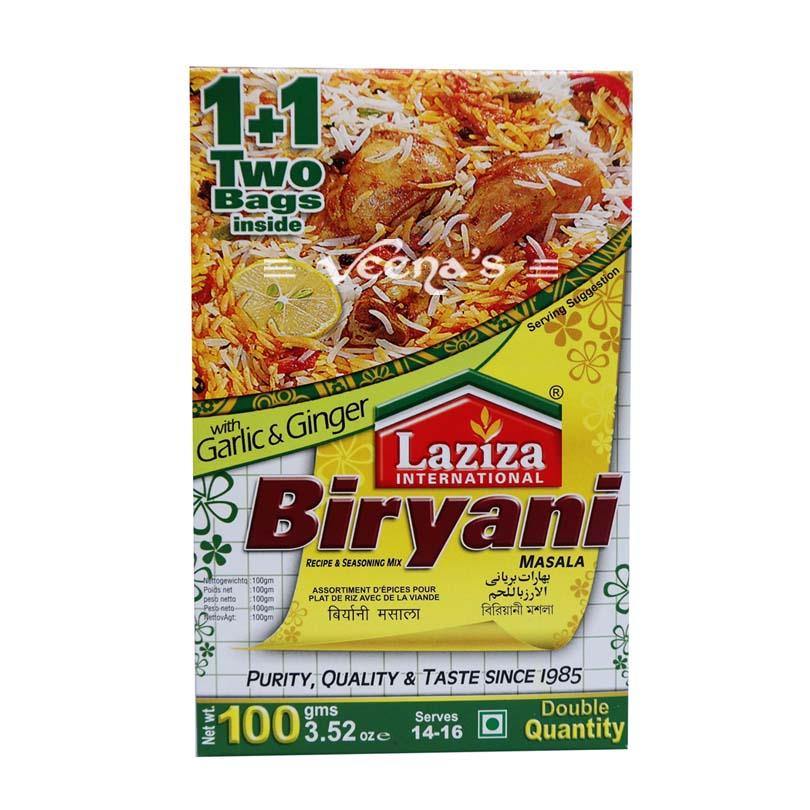 Buy Laziza Biryani Masala 100g at Veenas.com - Online Indian Grocery Store UK