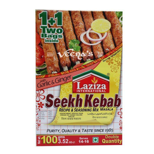 Laziza Seekh Kebab Masala 100G - veenas.com