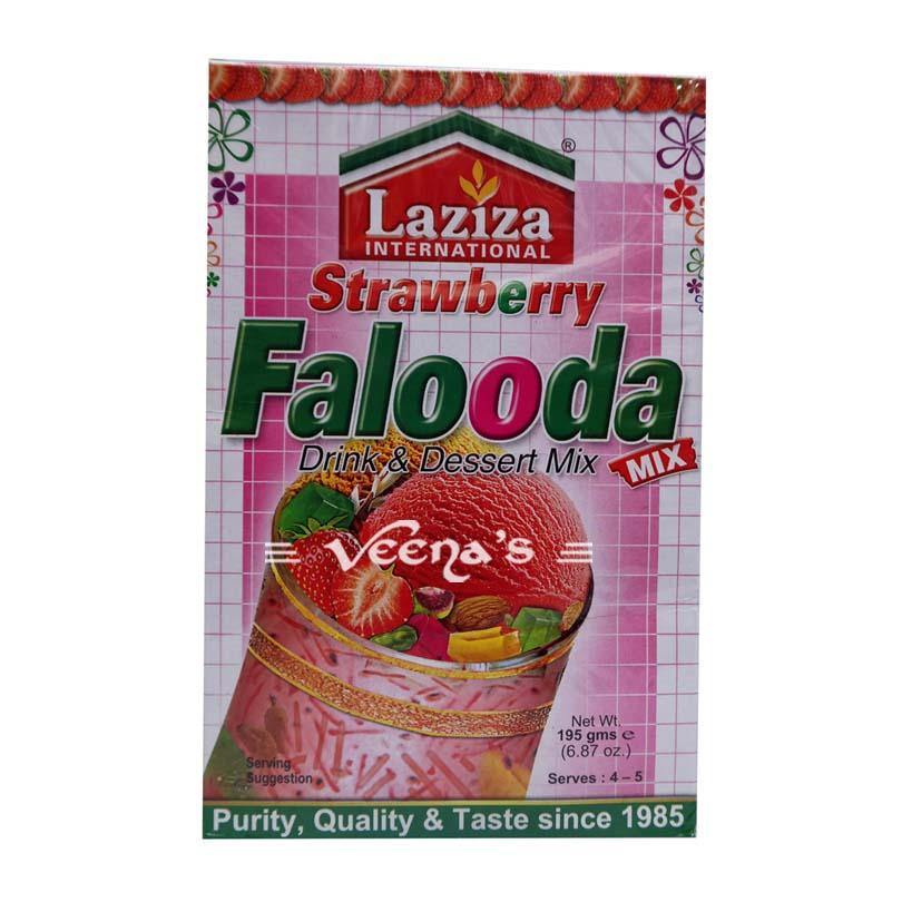 Buy Laziza Stawberry Falooda Mix 195G at Veenas.com - Online Indian Grocery Store UK