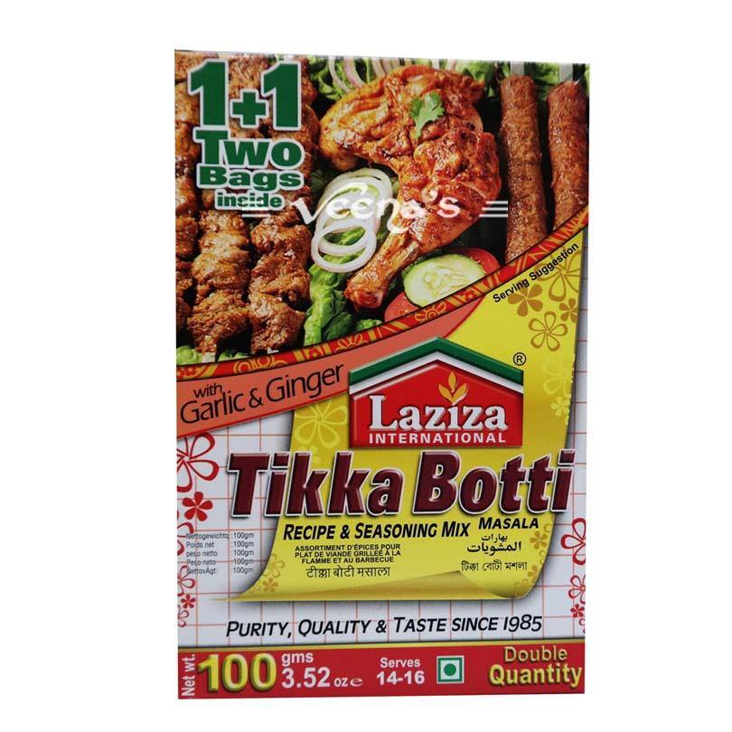 Buy Laziza Tikka Botti Masala 100g at Veenas.com - Online Indian Grocery Store UK