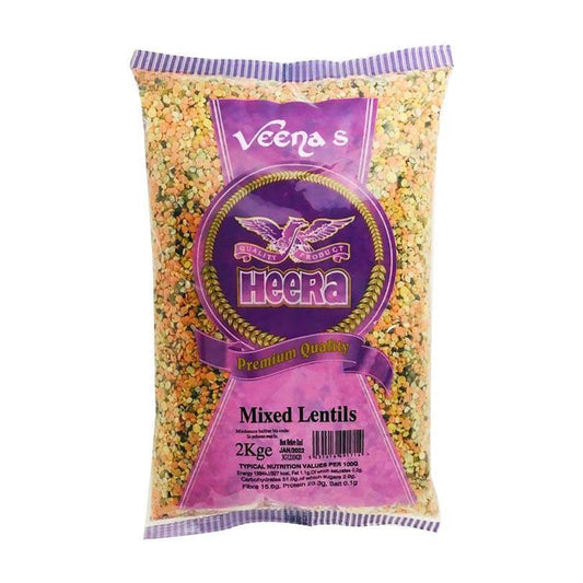 Heera Mixed Lentils 2kg - veenas.com