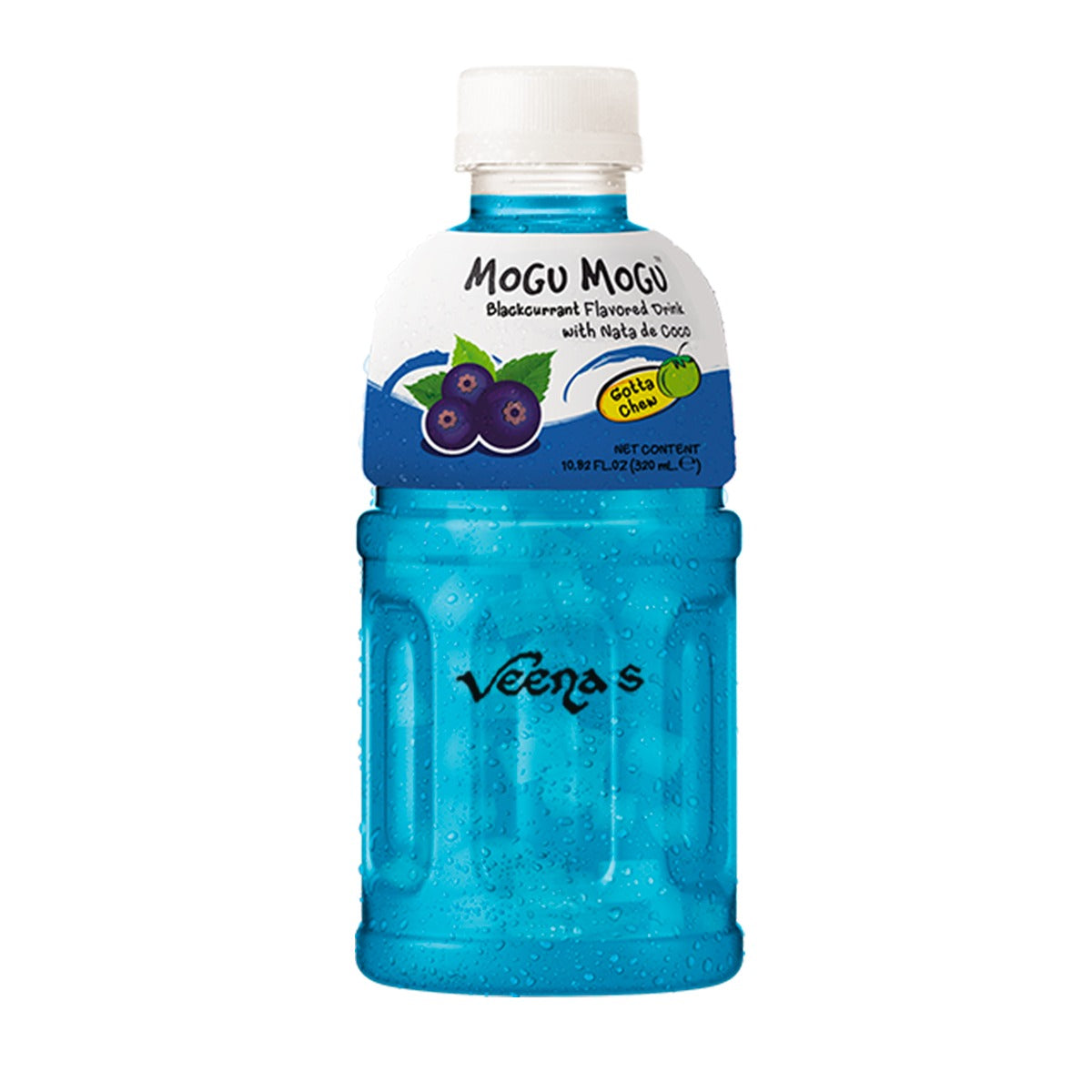 Buy Mogu Mogu Blackcurrant Flavoured Drink with Nata de Coco 320ml at Veenas.com - Online Indian Grocery Store UK