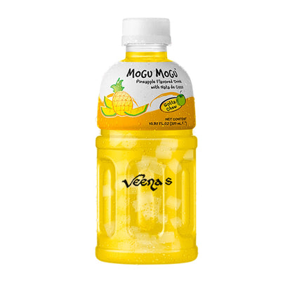 Buy Mogu Mogu Pineapple Flavoured Drink with Nata de Coco 320ml at Veenas.com - Online Indian Grocery Store UK