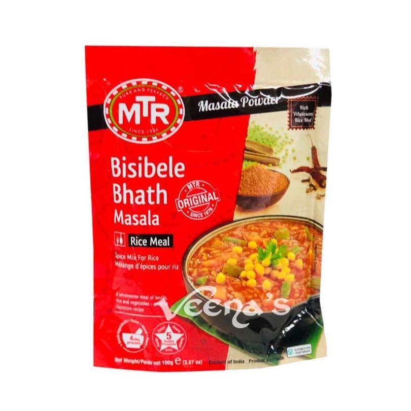 Buy MTR Bisibele Bhath Masala 100g at Veenas.com - Online Indian Grocery Store UK