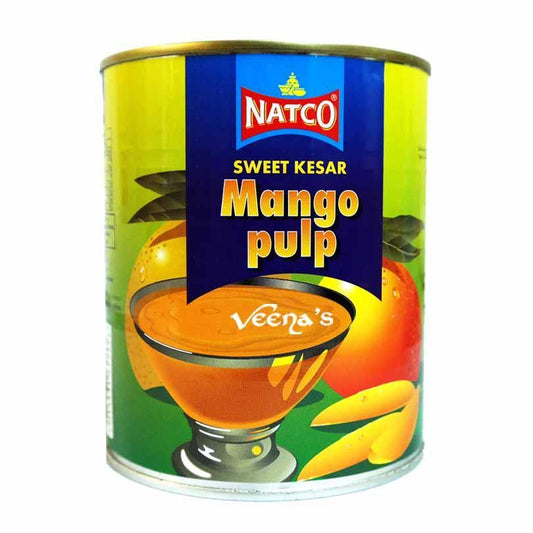 Natco Kesar Mango Pulp 850G - veenas.com