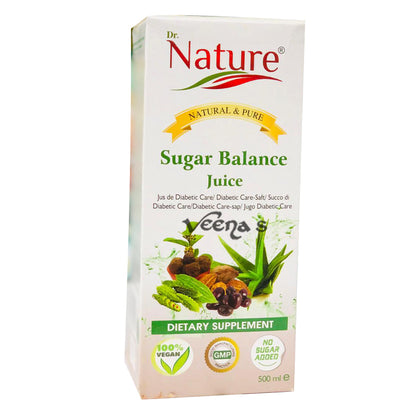 Buy Dr. Nature Sugar Balance Juice 500ml at Veenas.com - Online Indian Grocery Store UK