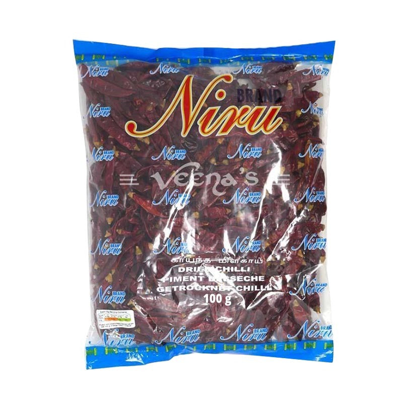 Buy Niru Dried Chilli 100g at Veenas.com - Online Indian Grocery Store UK