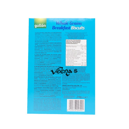 Buy Gullon No Sugar Added Whole Grains Breakfast Biscuits 216g at Veenas.com - Online Indian Grocery Store UK