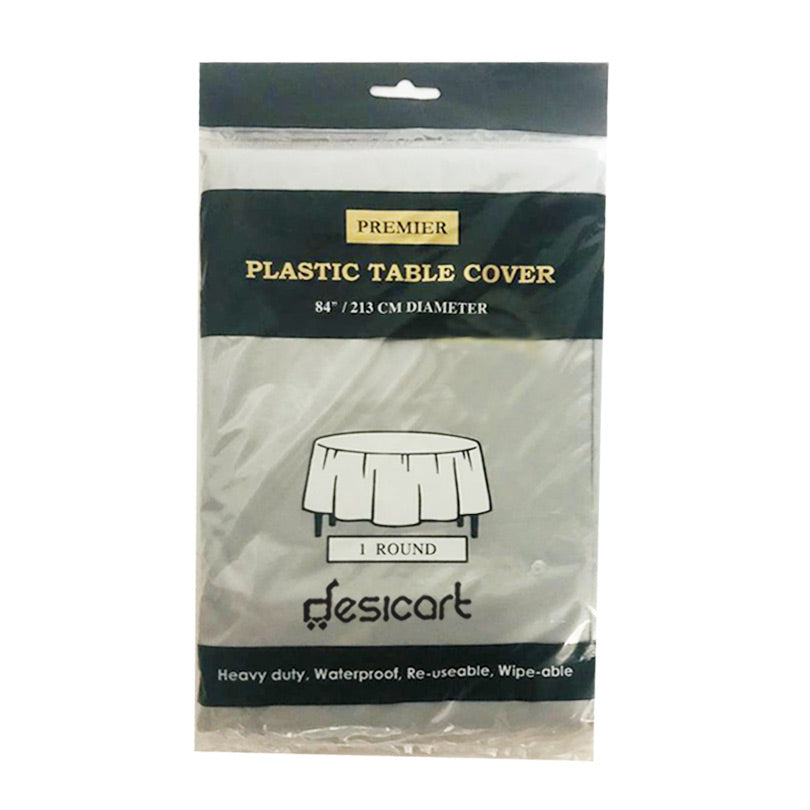 Udl Assorted Round Table Cover Silver Ptc12