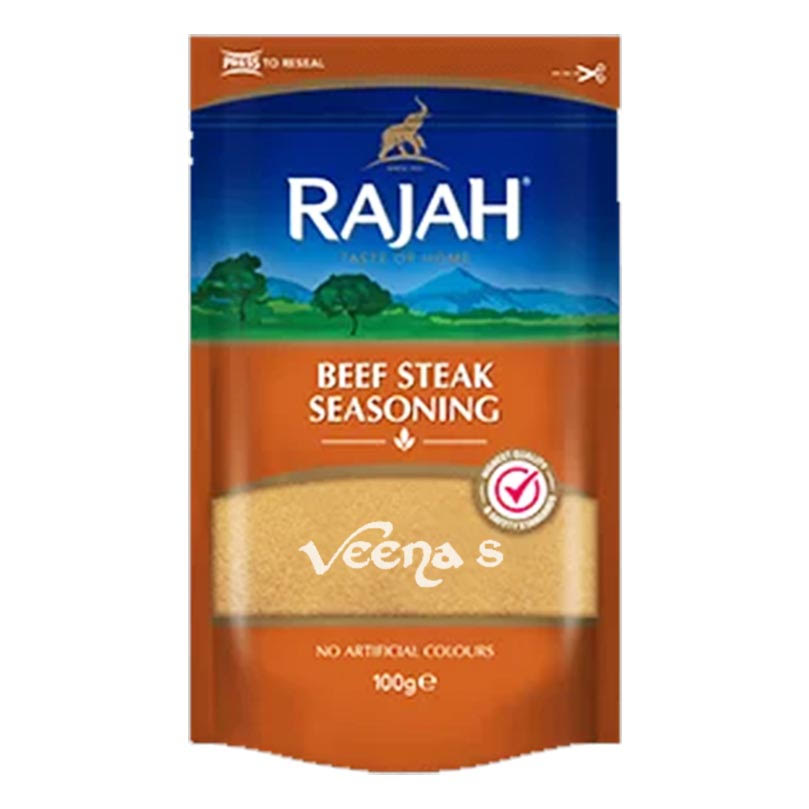 Buy Rajah Beef Steak Seasoning 100g at Veenas.com - Online Indian Grocery Store UK