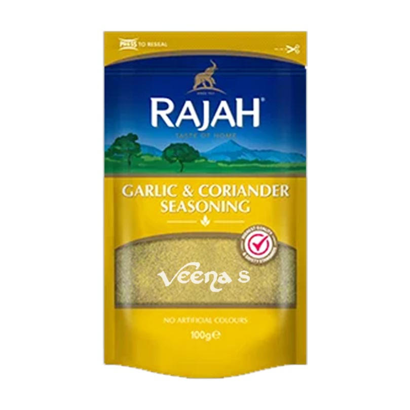 Buy Rajah Garlic & Coriander Seasoning 100g at Veenas.com - Online Indian Grocery Store UK
