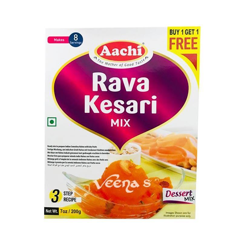 Buy Aachi Rava Kesari Mix 200g - Sweet Semolina Dessert at Veenas.com - Online Indian Grocery Store UK