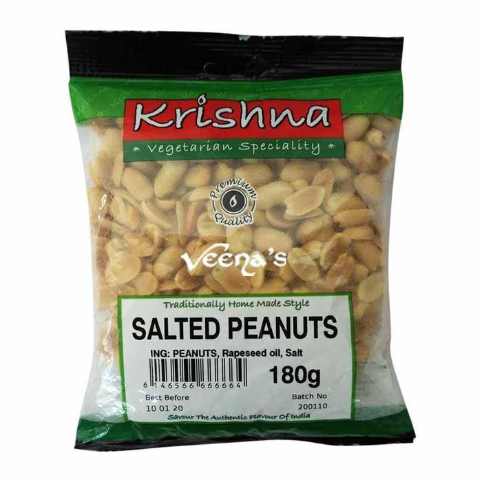Krishna Salted Peanuts 180g - veenas.com