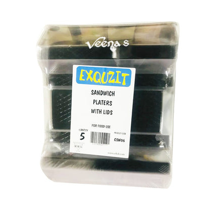 Udl Sandwich Platers With Lids 5pcs (CSW06)