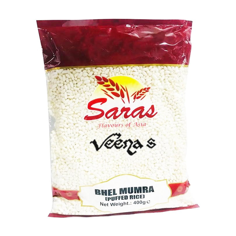 Buy Saras Bhel Mumra 400g at Veenas.com - Online Indian Grocery Store UK