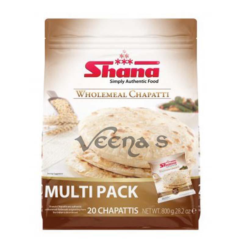 Shana Wholemeal Chapatti 20's 800g