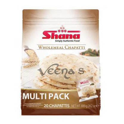 Shana Wholemeal Chapatti 20's 800g