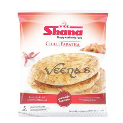 Buy Shana Chilli Paratha 5 Pieces at Veenas.com - Online Indian Grocery Store UK