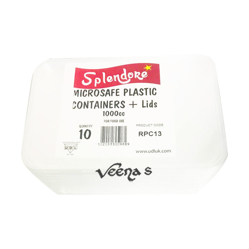 Buy Udl 10S Rect Cont+Lid 1000Cc [Rpc13] at Veenas.com - Online Indian Grocery Store UK