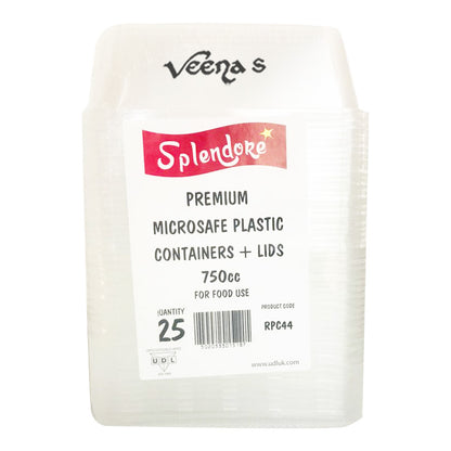 Buy Udl  Splendore 25 Quantity 750Cc Microwave Contaner [Rpc44] at Veenas.com - Online Indian Grocery Store UK