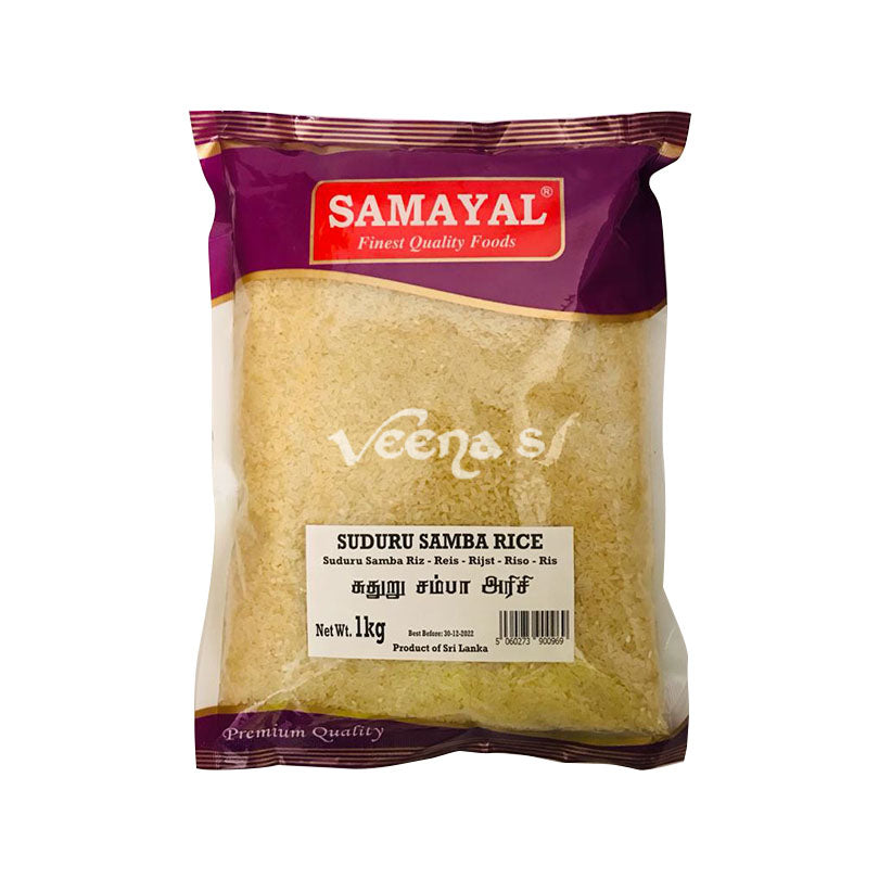 Buy Samayal Suduru Samba Rice 1kg at Veenas.com - Online Indian Grocery Store UK