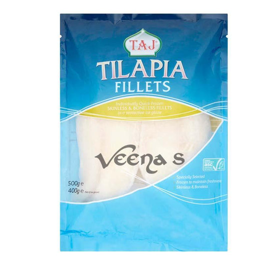 Taj Tilapia Fillets 500gm - veenas.com