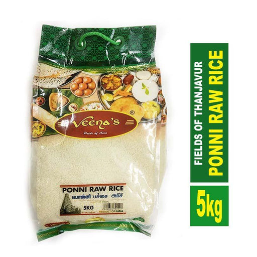 Veenas Ponni Raw Rice 5KG (Premium Quality) - veenas.com