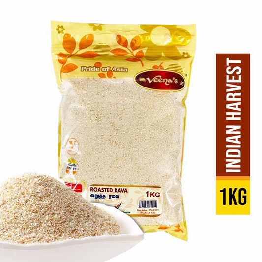 1kg Rosted Rava Buy Rava / Semolina Online in the UK– veenas.com