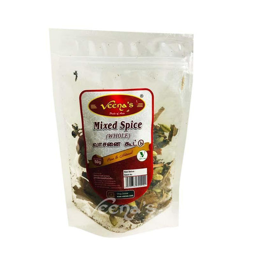 Buy Veenas Mixed Spice (whole) 50g at Veenas.com - Online Indian Grocery Store UK