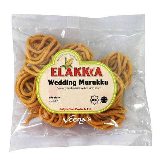Elakkia Wedding Muruku 100g - veenas.com