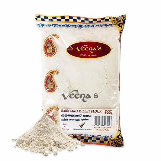 Veenas Kuthiraivali Rice Flour (Barnyard Millet Flour) 500G - veenas.com